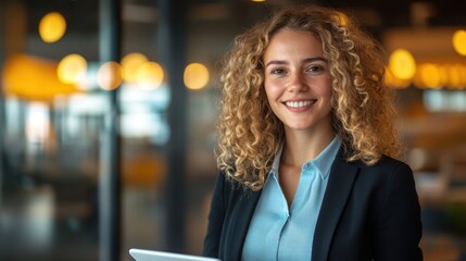 Fototapeta premium The smiling businesswoman portrait