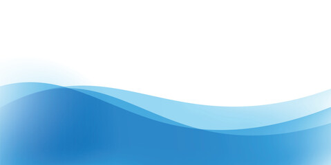blue abstract wave background and white spacy