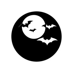 halloween background with bats