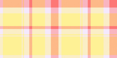 Advertisement texture vector background, warm check seamless plaid. Autumn tartan pattern textile fabric in yellow and light colors.