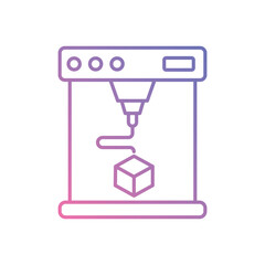 3d Printing icon vector stock illustration