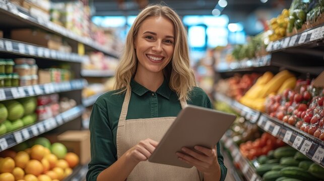 The grocery store worker