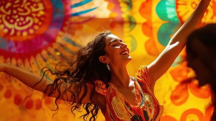 National hispanic heritage month festival concept