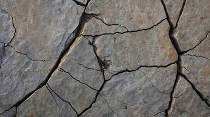 Obraz premium a cracked stone slab