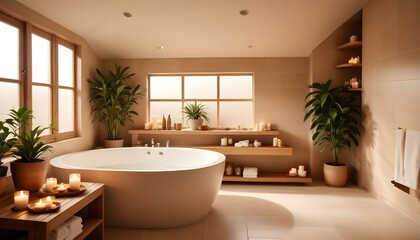 Photo modern style interior room 3d illustration White and gold theme interior modern minimalism photo realism
