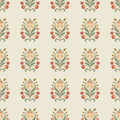 pattern with flower and leaves