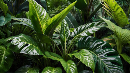  lush tropical foliage