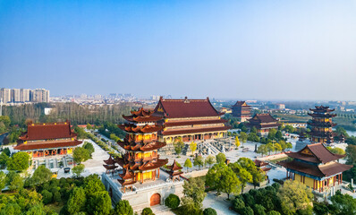 Obraz premium Zhumadian Runan County Nanhai Temple landscape