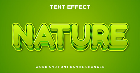 Nature editable text effect