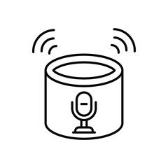 Voice Assistants icon vector stock illustration