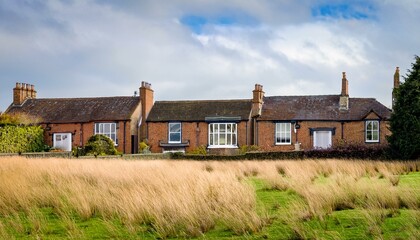 Obraz premium traditiona british house, AI generated