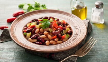 mixed beans dish, AI generated