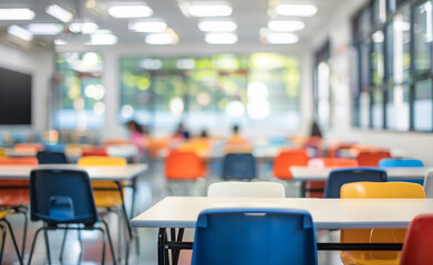 Fototapeta premium classroom of a daycare center without children and teacher
