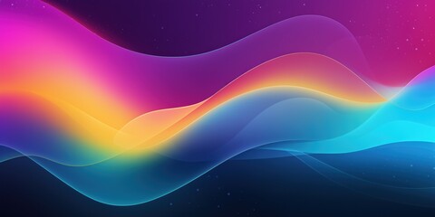 Neon Flowing Waves Gradient Abstract Background for Dynamic Web Design. Colorful Wave Motion Gradient Background with Digital Flow Texture