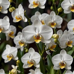 Fototapeta premium Close-up Orchids - Perfect for Floral Art, Nature-Inspired Decor, and Botanical Photography