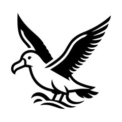 Obraz premium Albatross icon vector illustration.