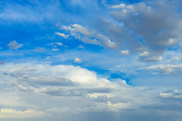 Blue sky and white clouds