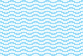 Seamless blue wave line pattern background, water sea vector background. curly grunge paint lines, watercolor stripes