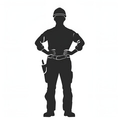 illustration of a worker, Generative AI