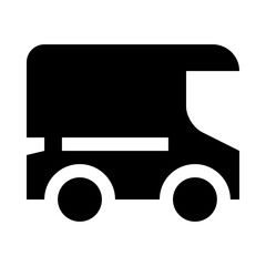 Cargo van solid icon