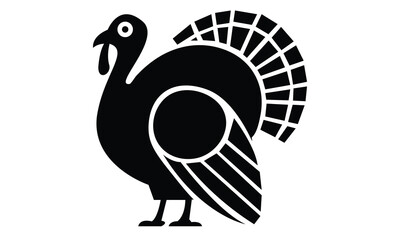 Turkey birds Silhouette vector art
