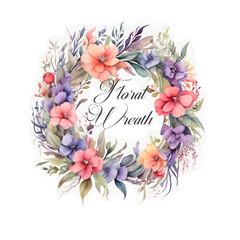 Green Watercolor Floral Wreaths, Watercolor Flowers, Watercolor Borders, Watercolor Frames