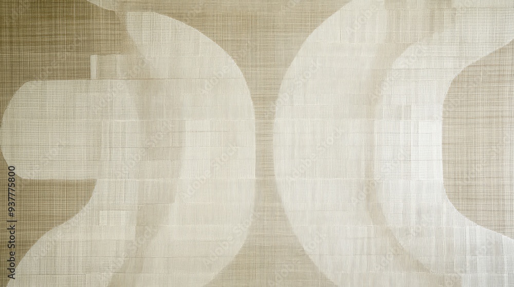 Poster abstract beige and white pattern on a textured surface - a close-up image of an abstract pattern wit