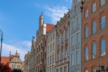 Kamienice na starym mieście w Gdańsku lato 2024 © MR. Stanek