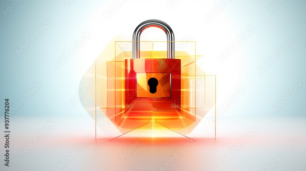 Poster cyber security and online data protection with tacit secured encryption software. neural network ai 
