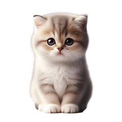 Obraz premium Real Baby Cute Kitty Sitting