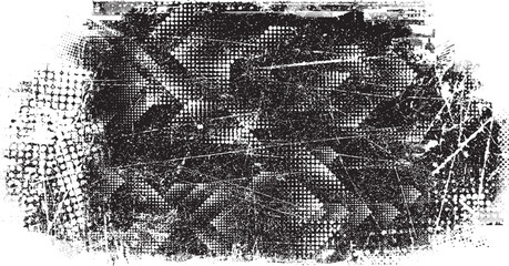 Glitch distorted grange shape . Noise grungy logo . Trendy defect error shapes . Glitched frame .Grunge textured . Distressed effect .Vector shapes