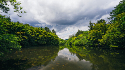 The view of Kumoba Pond (Swan Lake)), Karuizawa