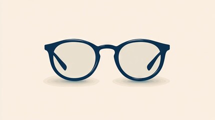 Prescription glasses with lenses, logo