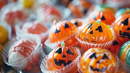 Fototapeta premium Halloween Colored Candies for Kids