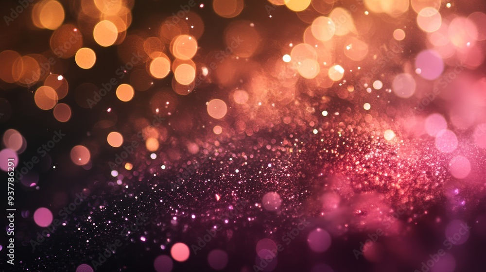 Poster festive glitter and lights abstract background - this abstract image features a shimmering, sparklin