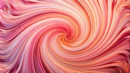 Obraz premium Abstract Swirling Pattern of Pink, Orange, and Yellow Lines