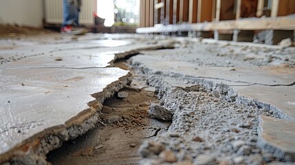 Basement crack in floor