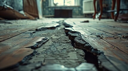 Basement crack in floor