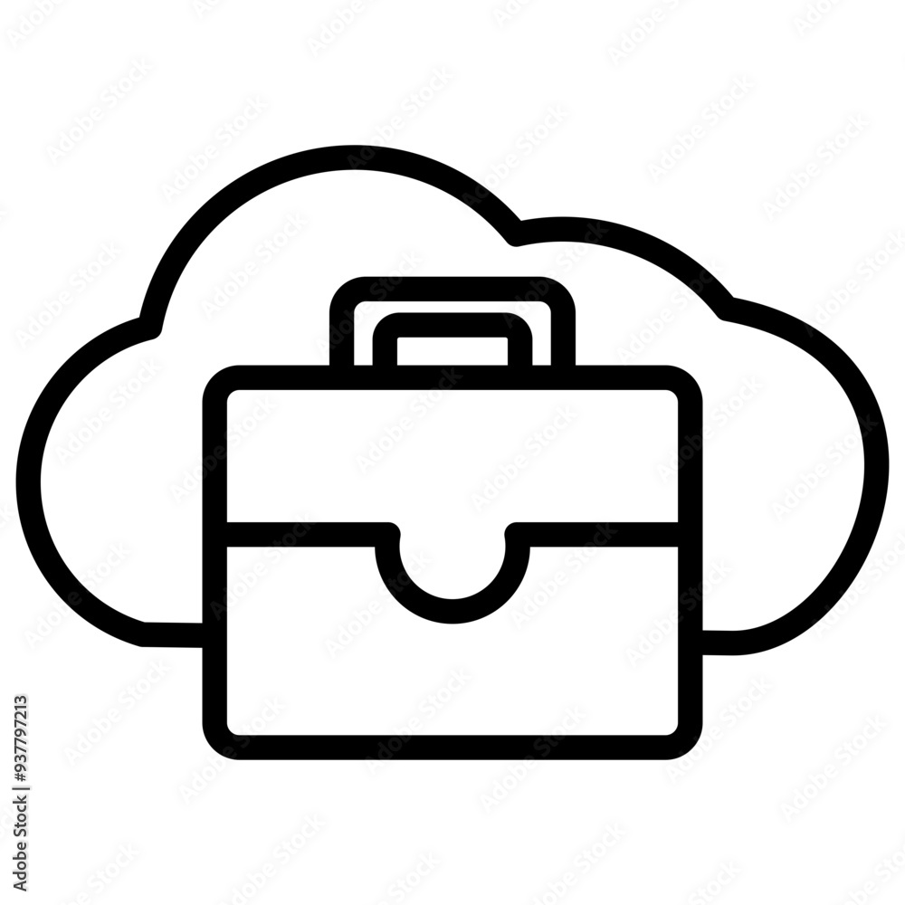 Wall mural Cloud Computing Icon