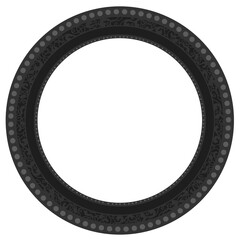 Floral ornamented frame; old style ornate decoration