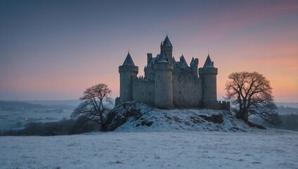 winter sky capture the minimalist castle