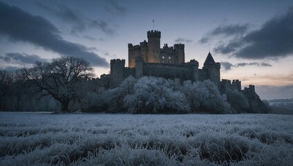 winter sky capture the minimalist castle