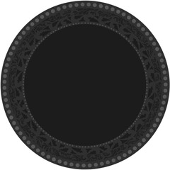 Floral ornamented frame; old style ornate decoration