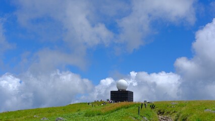 Radar dome on Kurumayama Plateau