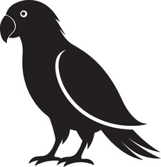 Kakapo Bird Silhouette Vector Illustration Clipart 