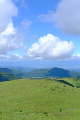 landscape with blue sky