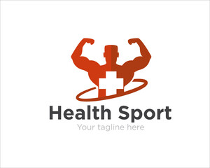 healthy strong logo designs for fitness service