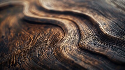 a close up of a wood grained surface with a blurry background