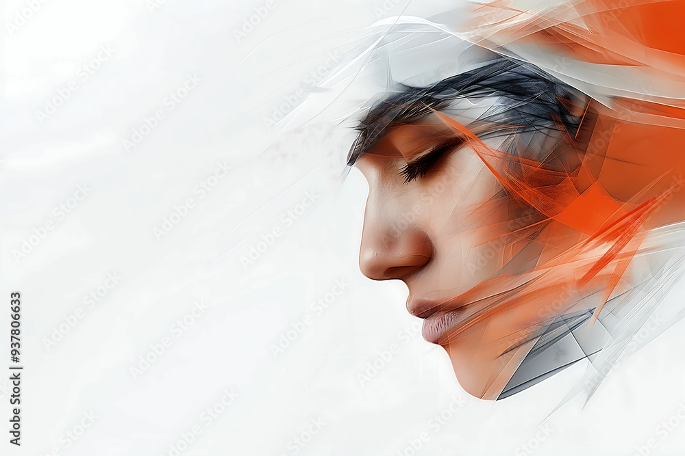 Poster mummy with toon shading and natural pose close-up digital painting conceptually fitting background a