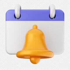 3d notification bell icon
